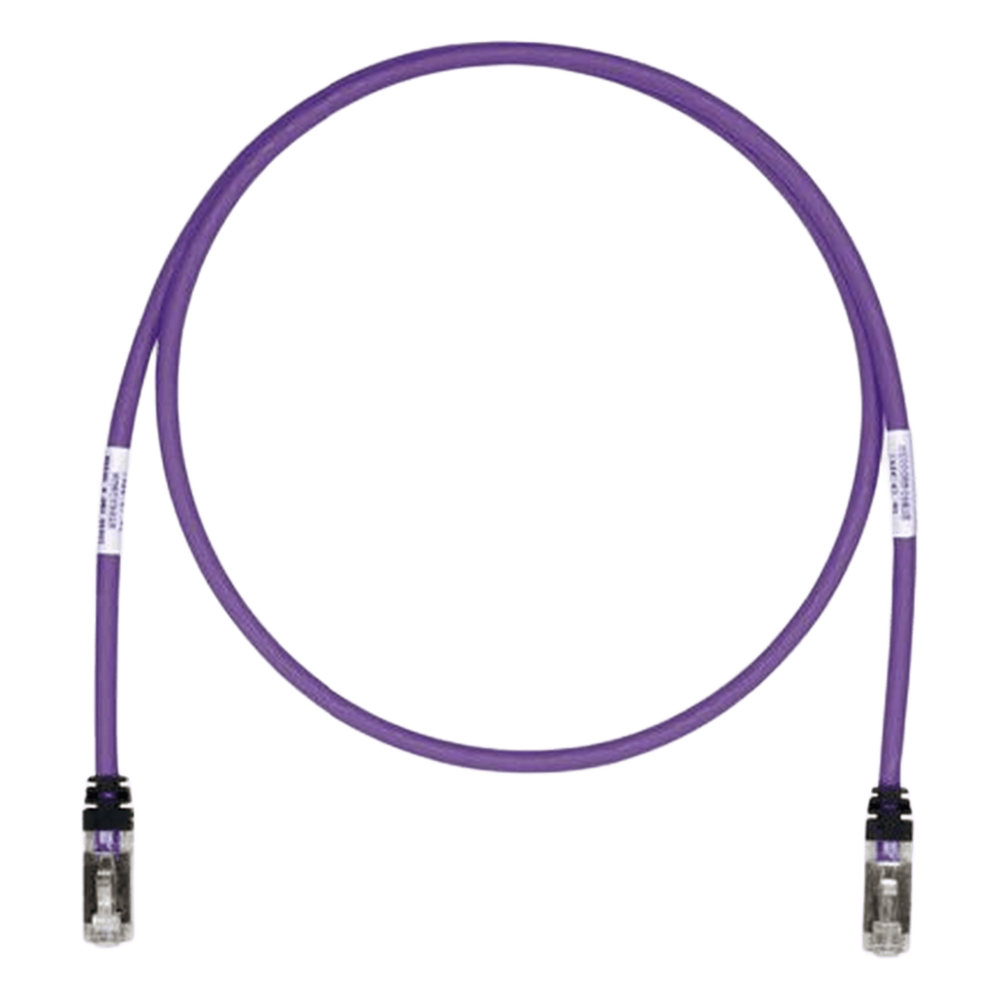 Patch cord Cat6A S/FTP, 3.05 m, violeta