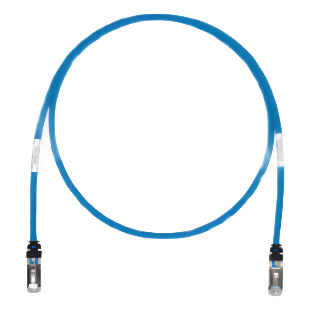 Patch cord Cat6A S/FTP, 4.57 m, azul