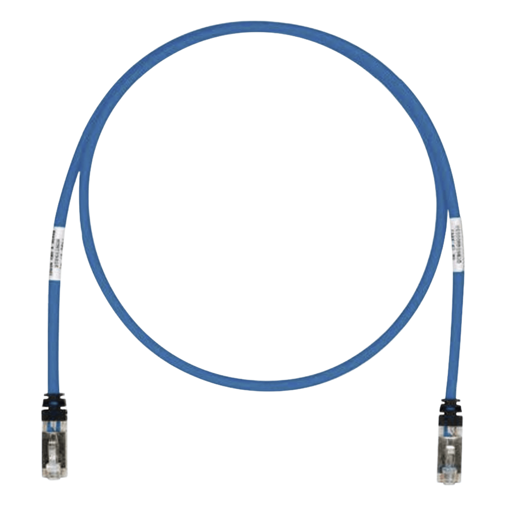 Patch cord Cat6A S/FTP, 0.61 m, azul