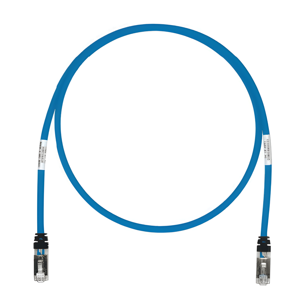 Patch cord Cat6A S/FTP, 12.19 m, azul