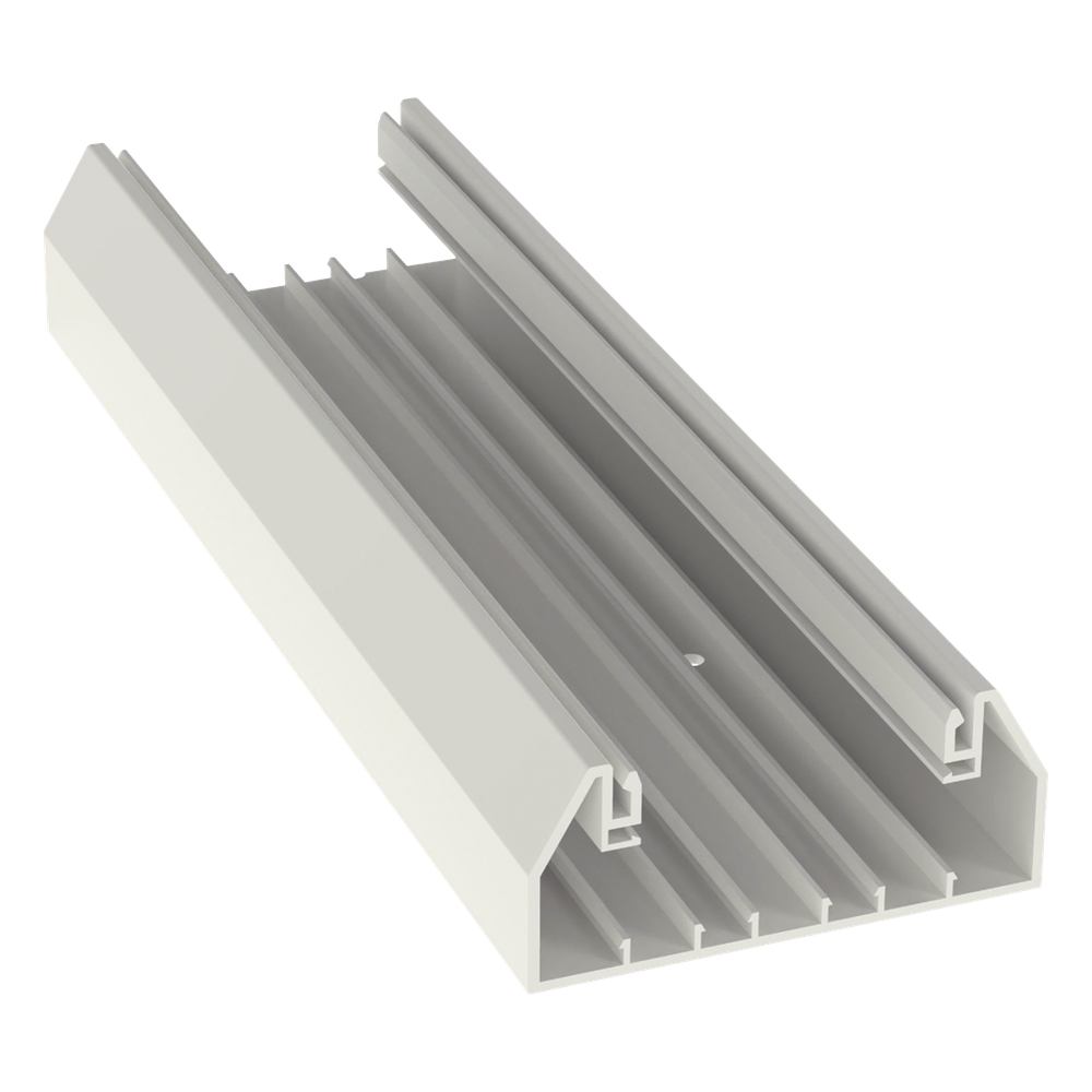 Base para canaleta T-70 103.3 x 44.9 x 2400 mm, blanco