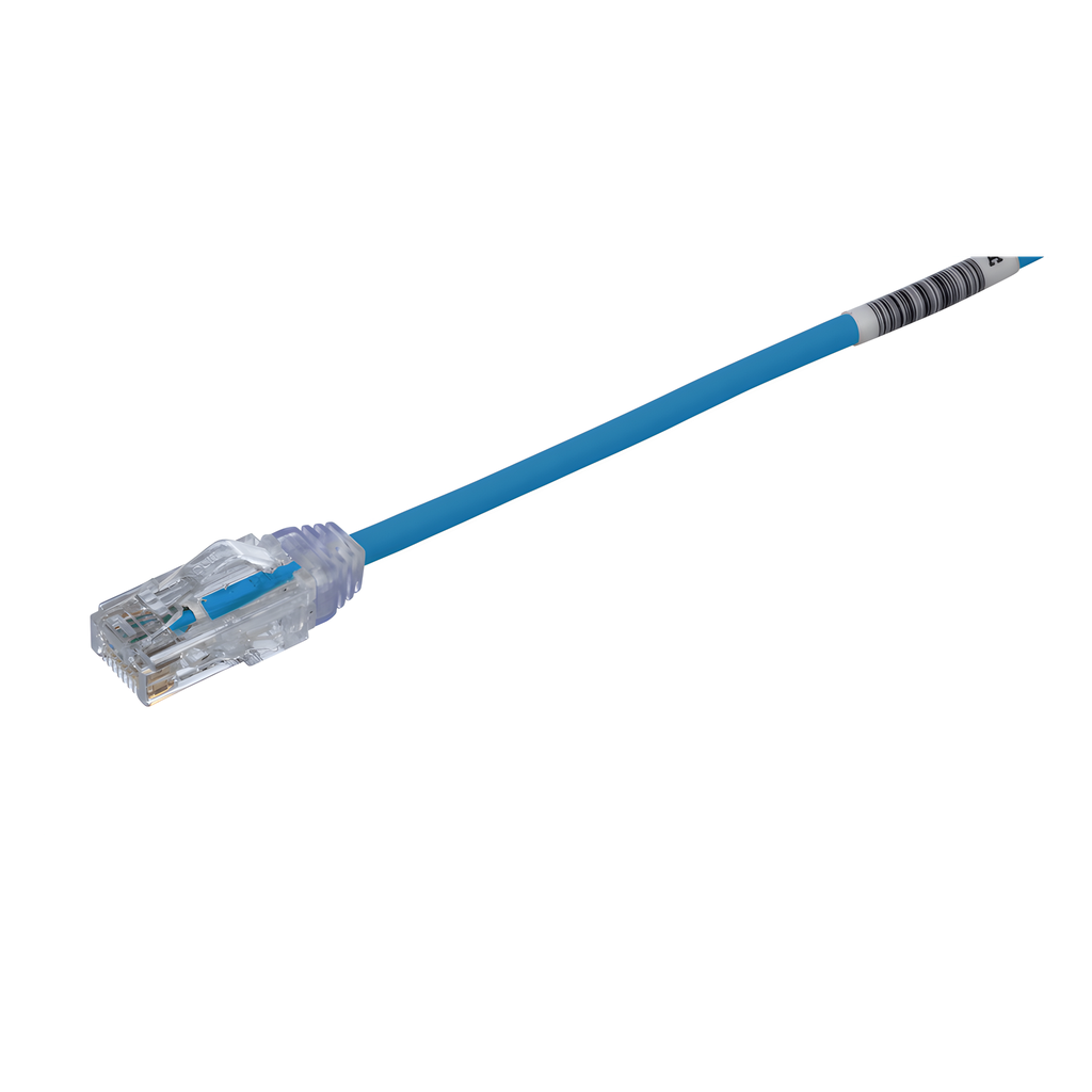 Patch cord Cat6 UTP, 30.48 m, azul, 28AWG