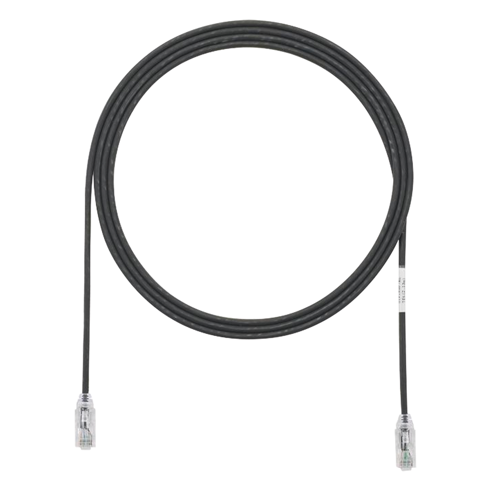 Patch cord Cat6 UTP, 3.05 m, negro, 28AWG