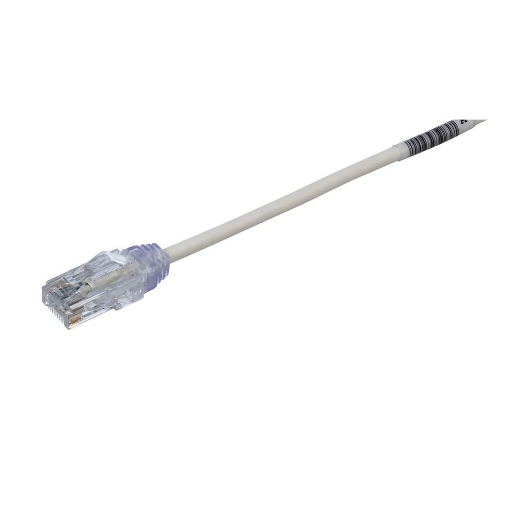Patch cord Cat6 UTP, 3.35 m, blanco, 28AWG