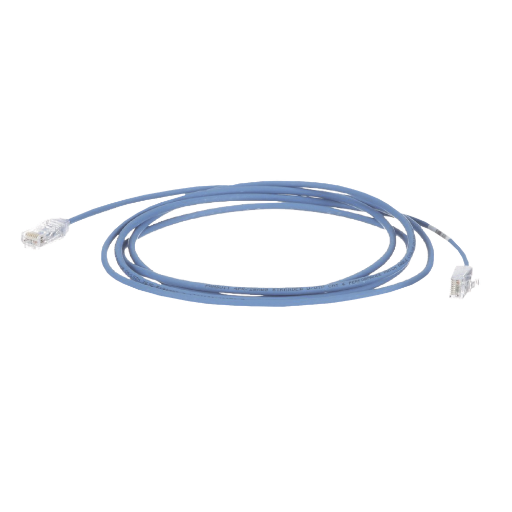 Patch cord Cat6 UTP, 39.62 m, azul, 28AWG