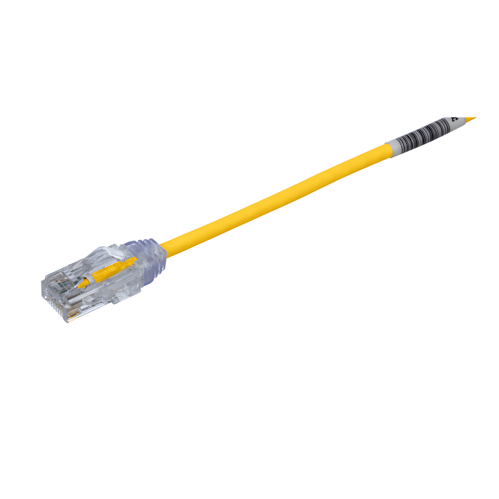 Patch cord Cat6 UTP, 4.57 m, amarillo, 28AWG