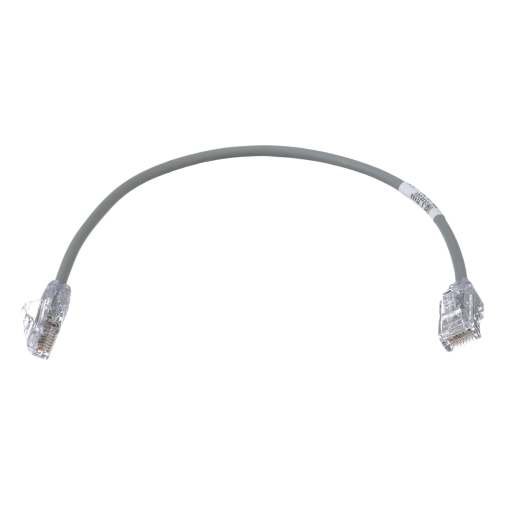 Patch cord Cat6 UTP, 0.30 m, gris, 28AWG