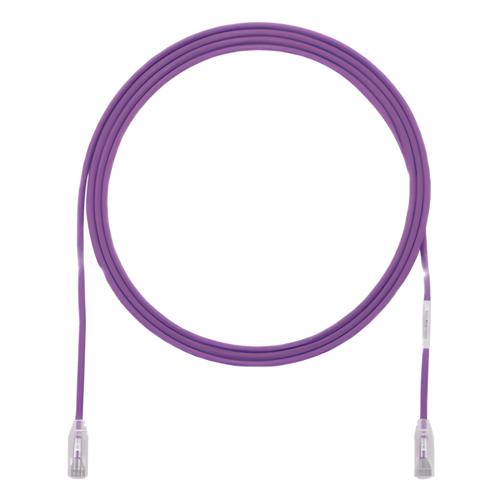 Patch cord Cat6 UTP, 7.62 m, violeta, 28AWG