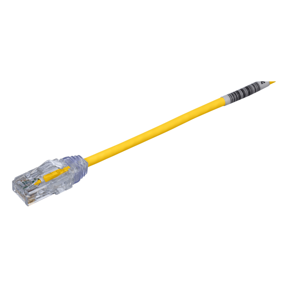 Patch cord Cat6 UTP, 7.62 m, amarillo, 28AWG