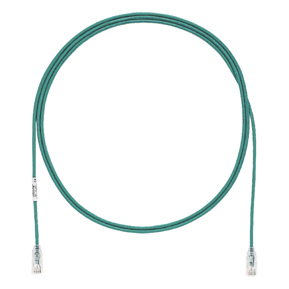 Patch cord Cat6 UTP, 9.14 m, verde, 28AWG