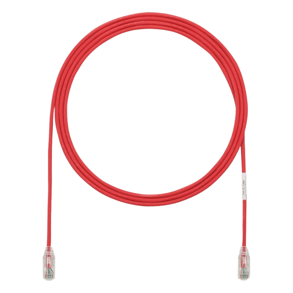 Patch cord Cat6 UTP, 10.06 m, rojo, 28AWG