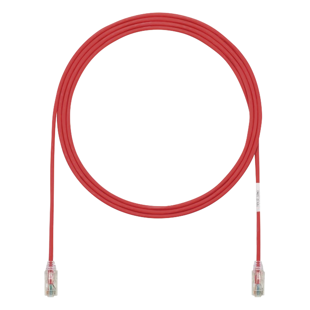 Patch cord Cat6 UTP, 0.91 m, rojo, 28AWG