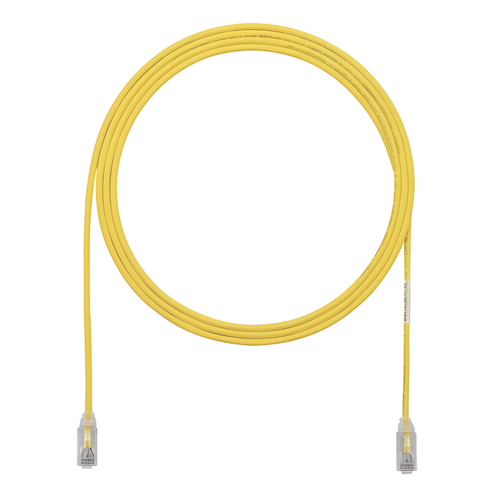 Patch cord Cat6 UTP, 0.91 m, amarillo, 28AWG