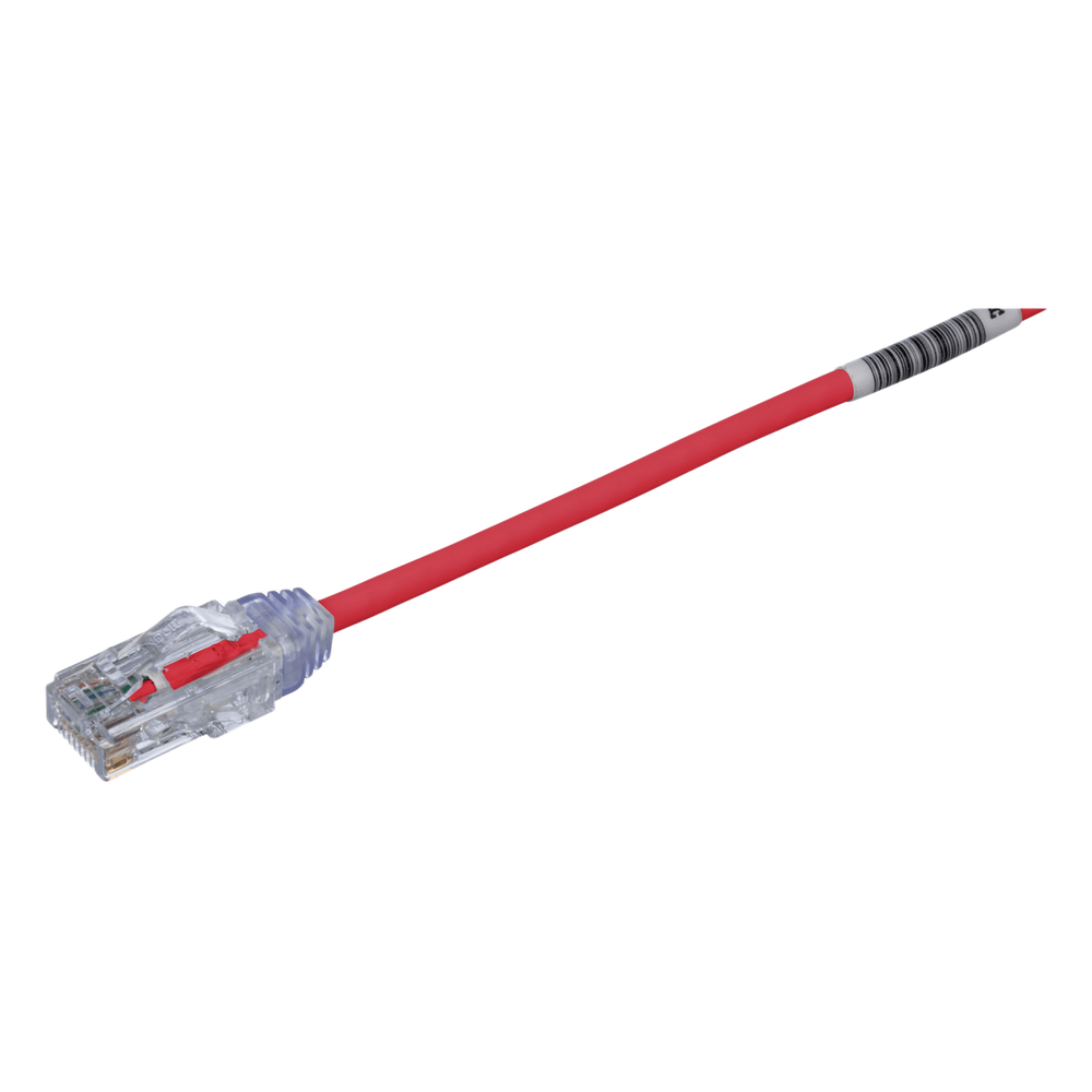 Patch cord Cat6 UTP, 50 ft, rojo, 28AWG