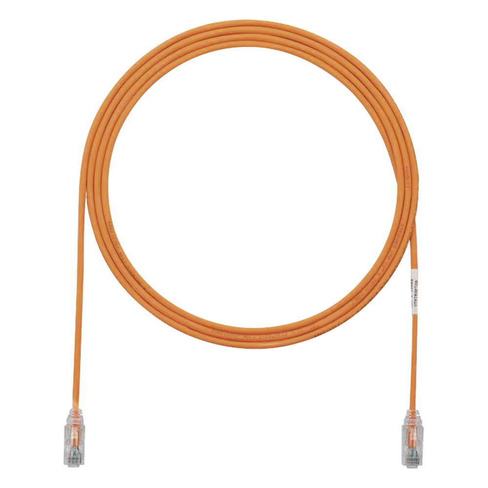 Patch cord Cat6 UTP, 1.52 m, naranja, 28AWG