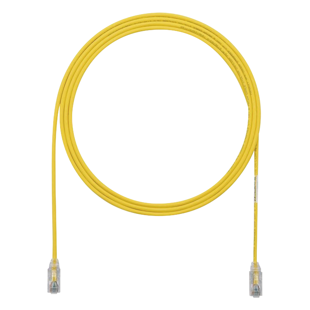 Patch cord Cat6 UTP, 1.52 m, amarillo, 28AWG