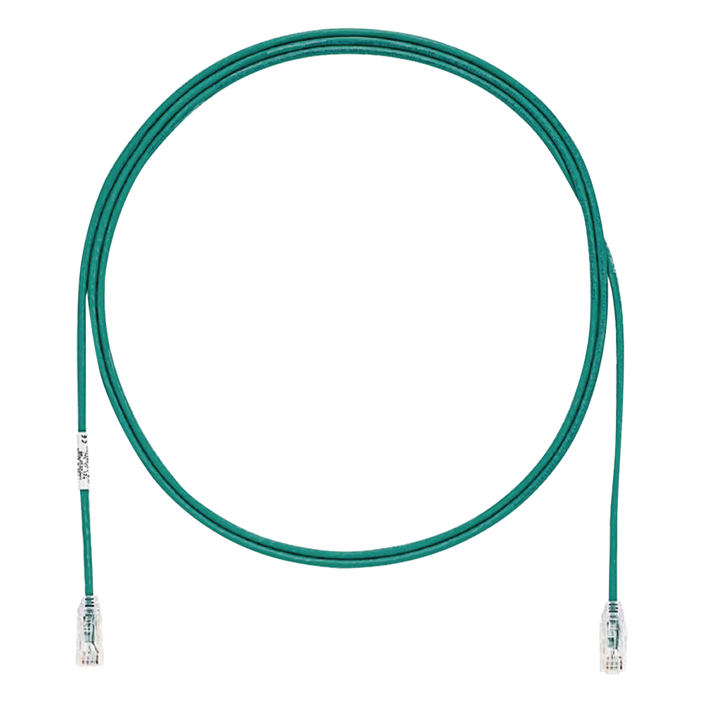 Patch cord Cat6 UTP, 1.83 m, verde, 28AWG