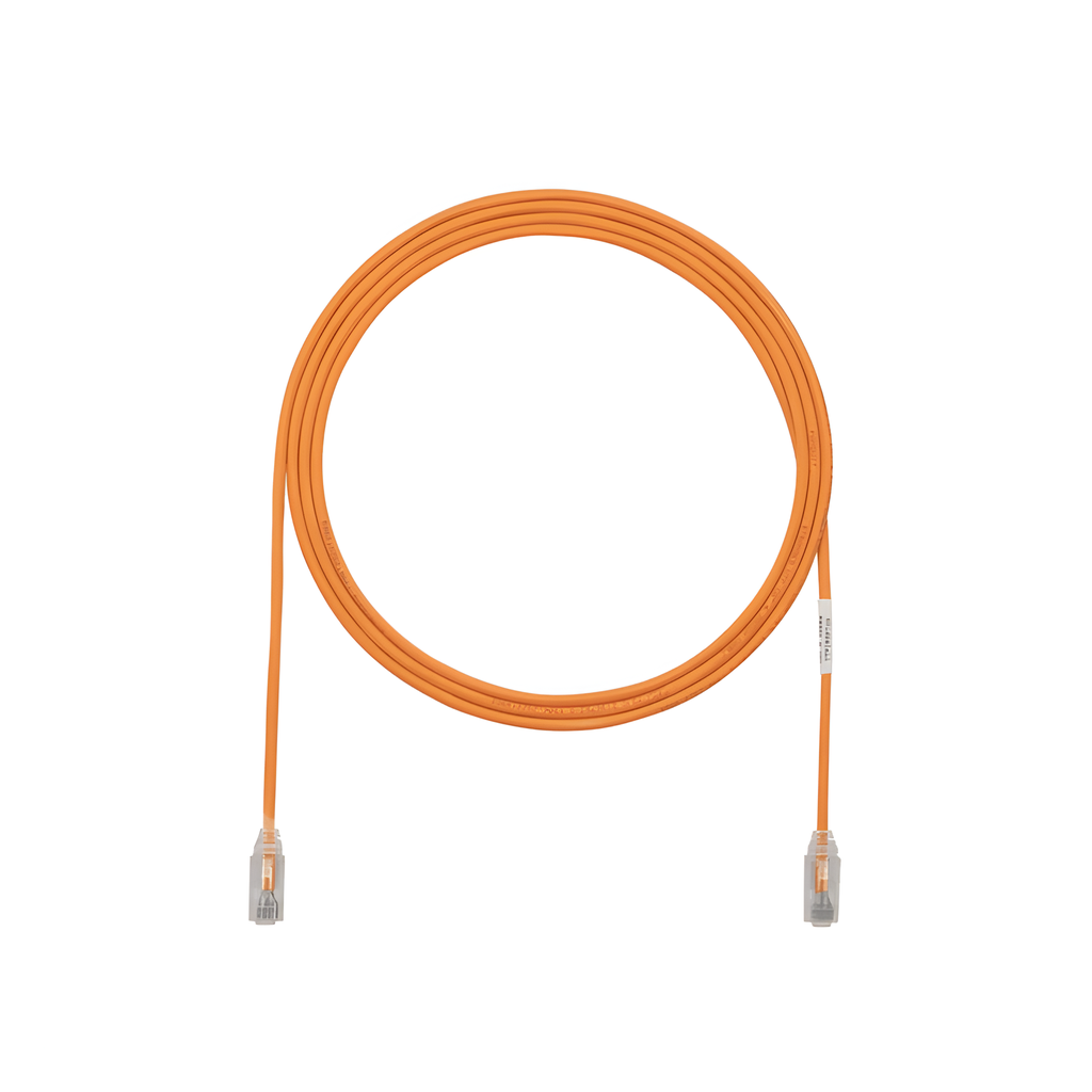 Patch cord Cat6 UTP, 1.83 m, naranja, 28AWG