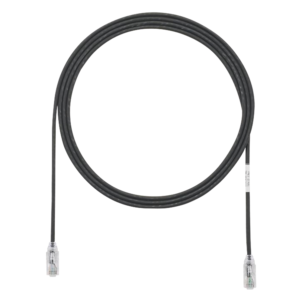 Patch cord Cat6 UTP, 2.13 m, negro, 28AWG