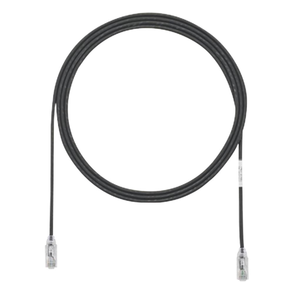 Patch cord Cat6 UTP, 2.44 m, negro, 28AWG