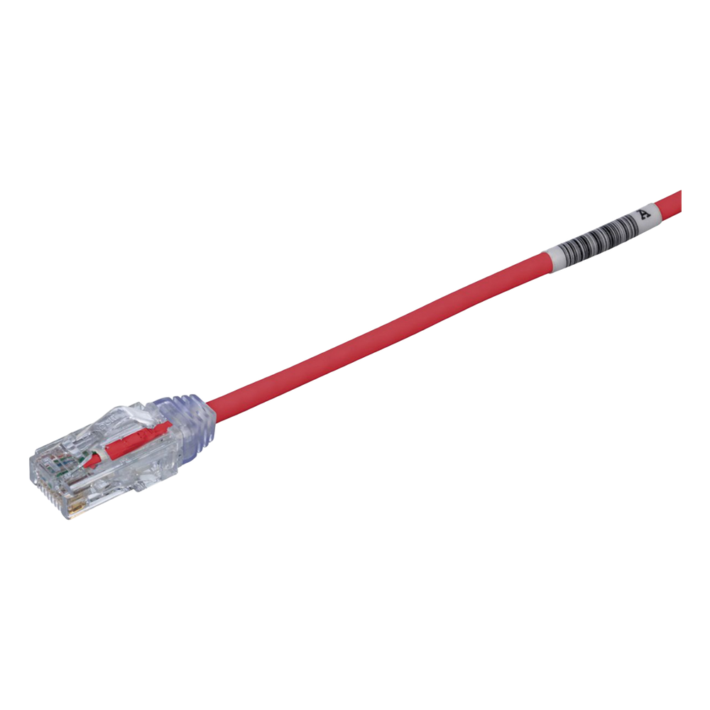 Patch cord Cat6 UTP, 20.2 cm, rojo, 28AWG