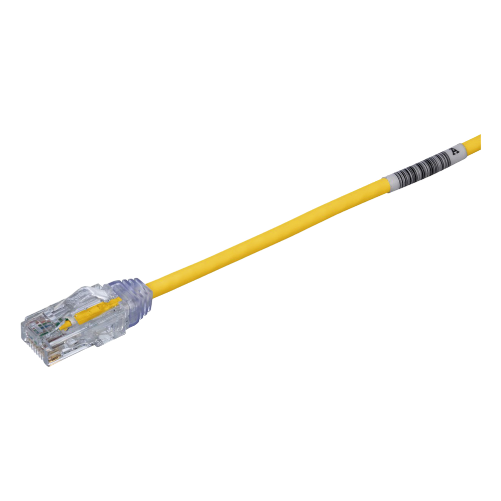 Patch cord Cat6 UTP, 20.2 cm, amarillo, 28AWG
