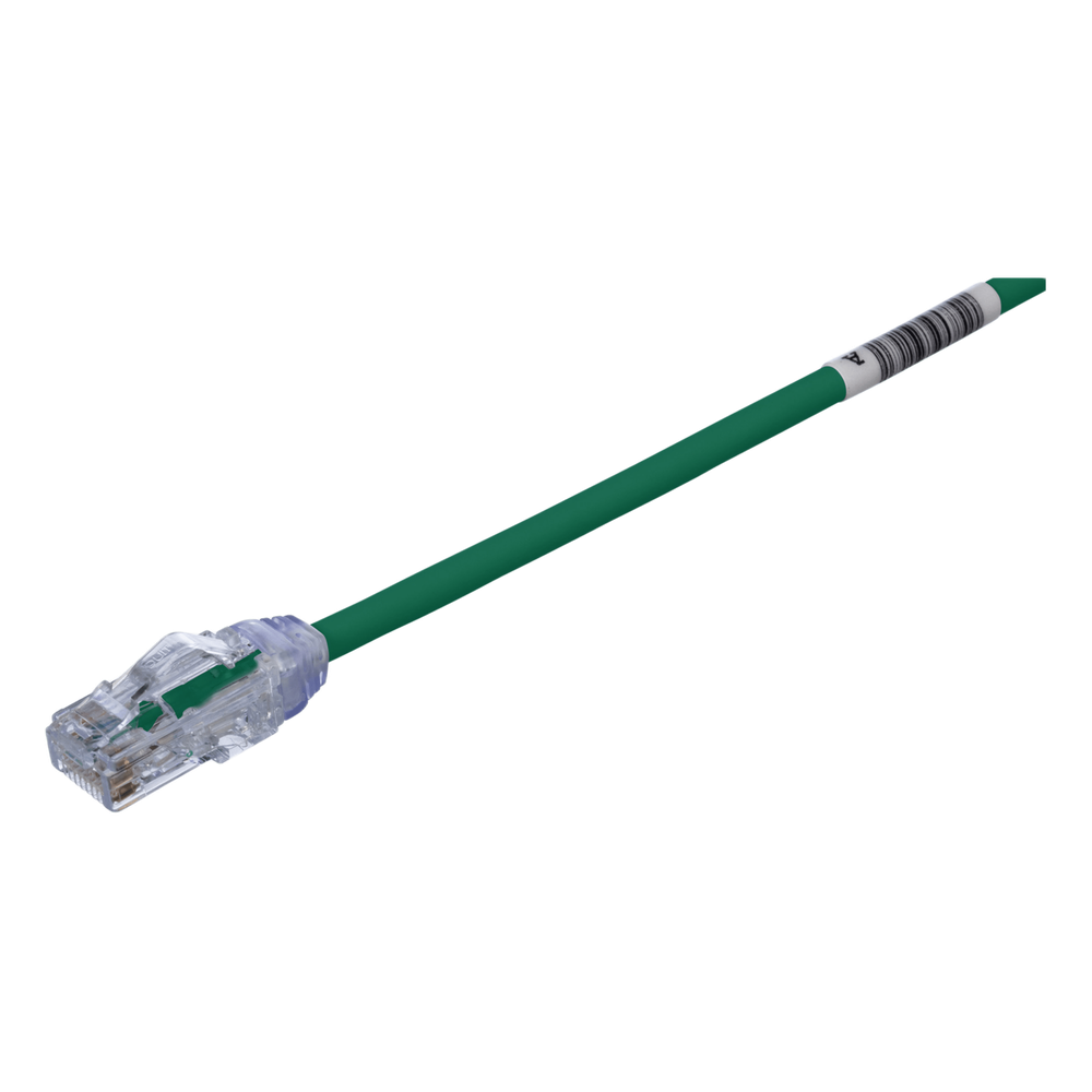 Patch cord Cat6A UTP, 3.05 m, verde, 28AWG, LSZH
