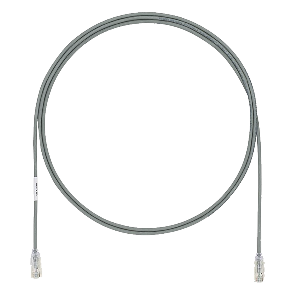 Patch cord Cat6A UTP, 0.30 m, gris, 28AWG, LSZH