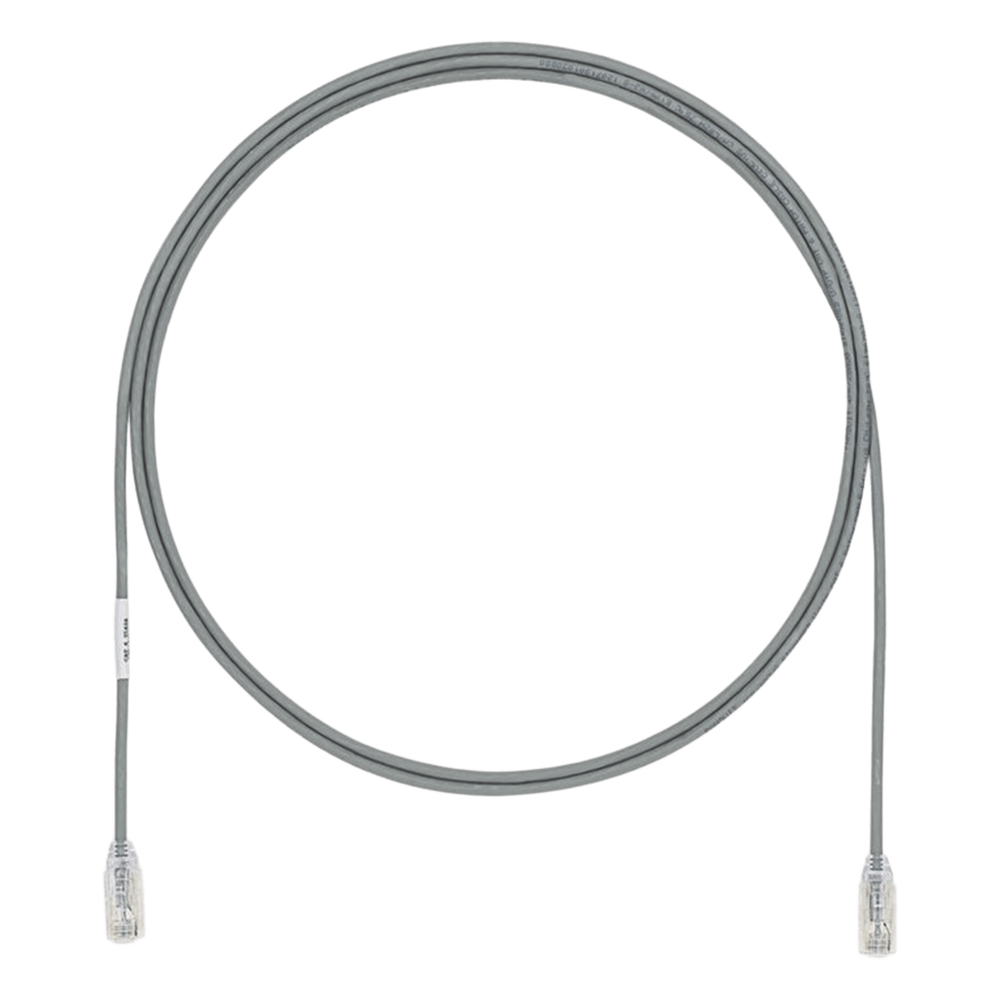 Patch cord Cat6A UTP, 6.1 m, gris, 28AWG, LSZH