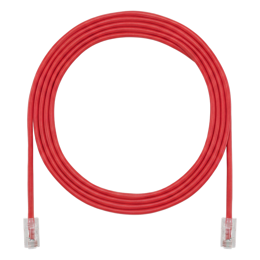 Patch cord Cat6A UTP, 6.71 m, rojo, 24 AWG