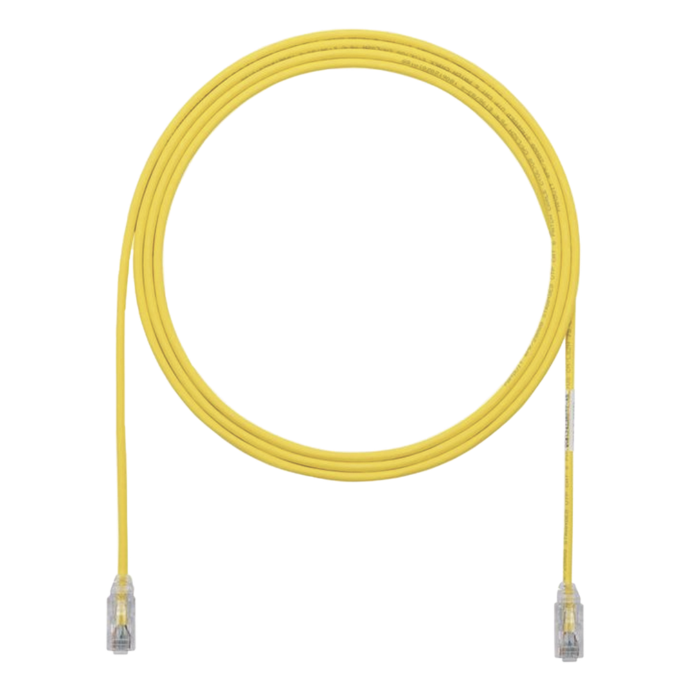 Patch cord Cat6A UTP, 9.14 m, amarillo, 28AWG, LSZH