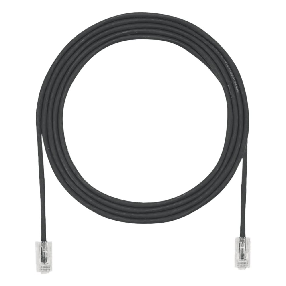 Patch cord Cat6A UTP, 0.91 m, negro, 28AWG, LSZH