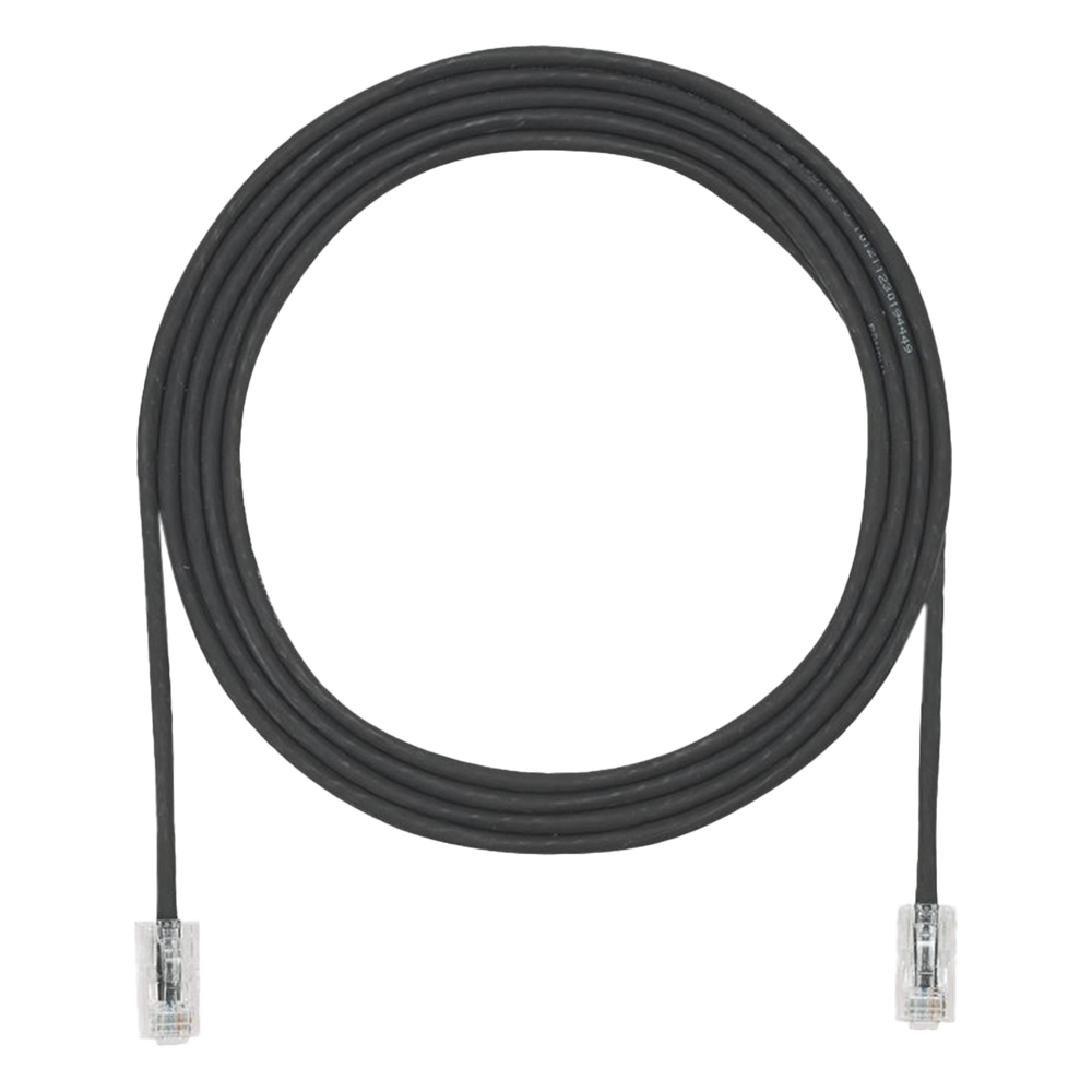 Patch cord Cat6A UTP, 1.52 m, negro, 28AWG, LSZH