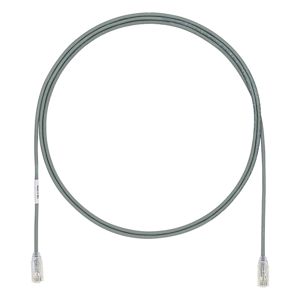 Patch cord Cat6A UTP, 19.81 m, gris, 28AWG, LSZH