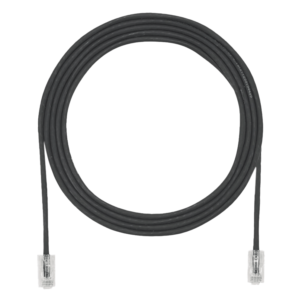 Patch cord Cat6A UTP, 6 ft, negro, 28AWG, LSZH