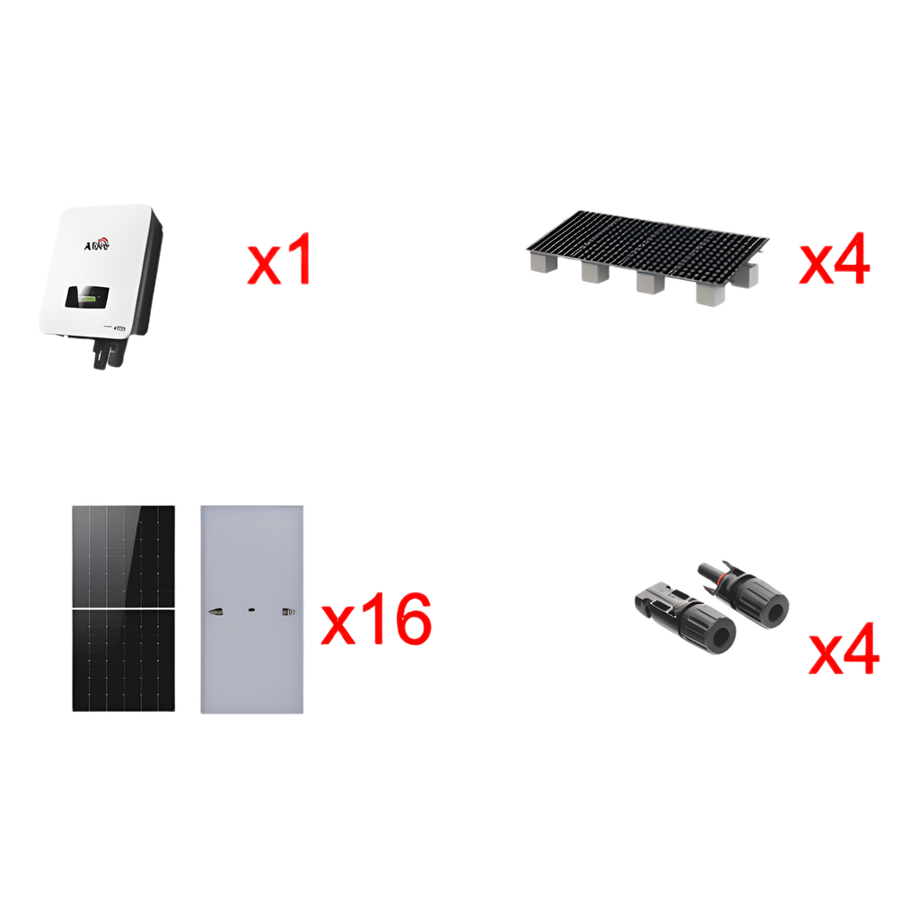 Kit Solar Interconexión / 10kW 220Vca / Incluye Inversor, Paneles Solares, montaje y Conectores