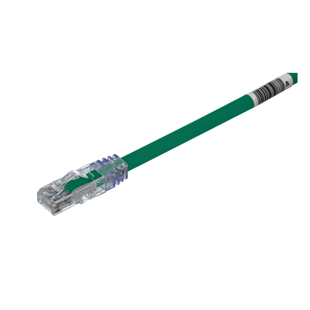 Patch cord Cat6A UTP, 3.05 m, verde, 24 AWG