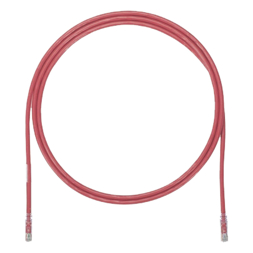 Patch cord Cat6A UTP, 5.18 m, rojo, 24 AWG