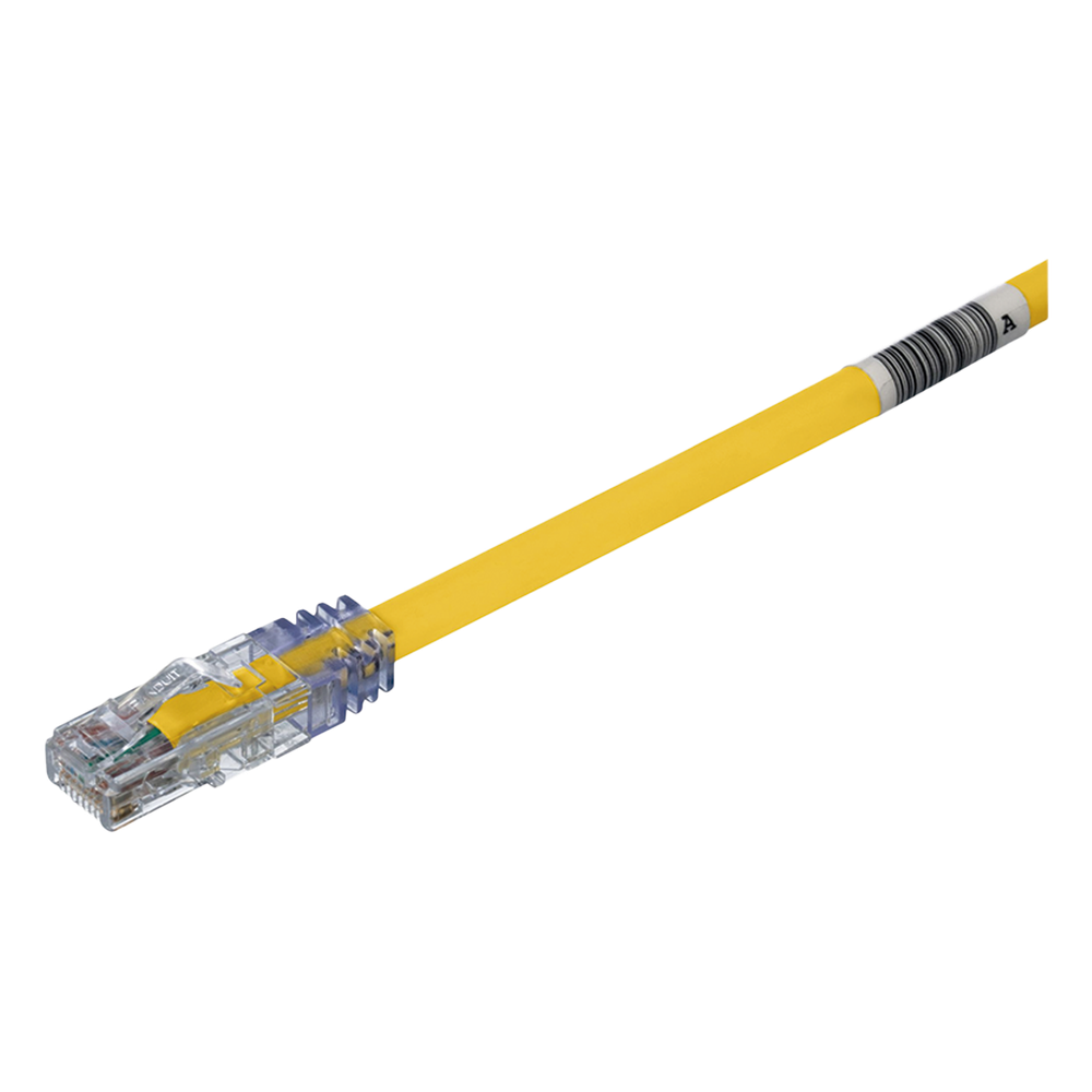 Patch cord Cat6A UTP, 6.1 m, amarillo, 24 AWG