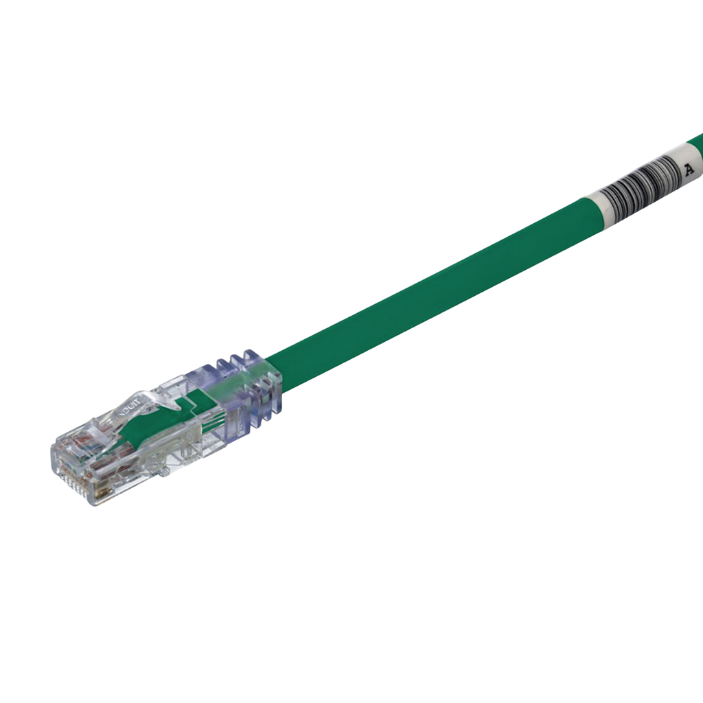 Patch cord Cat6A UTP, 7.62 m, verde, 24 AWG