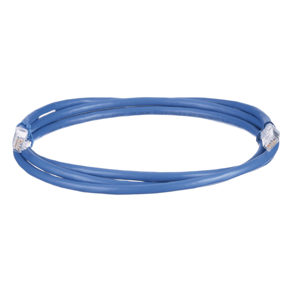 Patch cord Cat6A UTP, 0.91 m, azul, 24 AWG