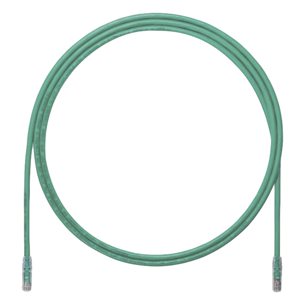 Patch cord Cat6A UTP, 0.91 m, verde, 24 AWG