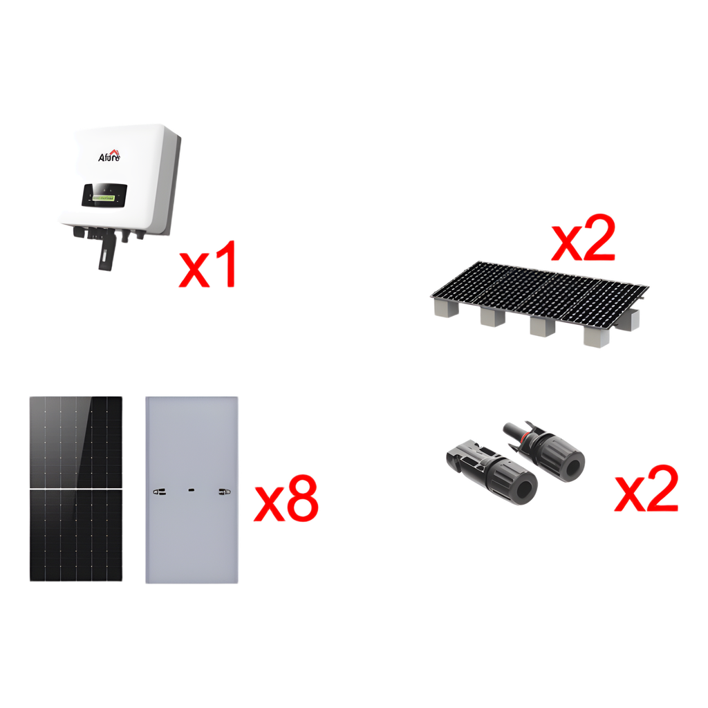 [HNS5000TLKIT1] Kit Solar Interconexión / 5kW 220Vca / Incluye Inversor, Paneles Solares, montaje y Conectores