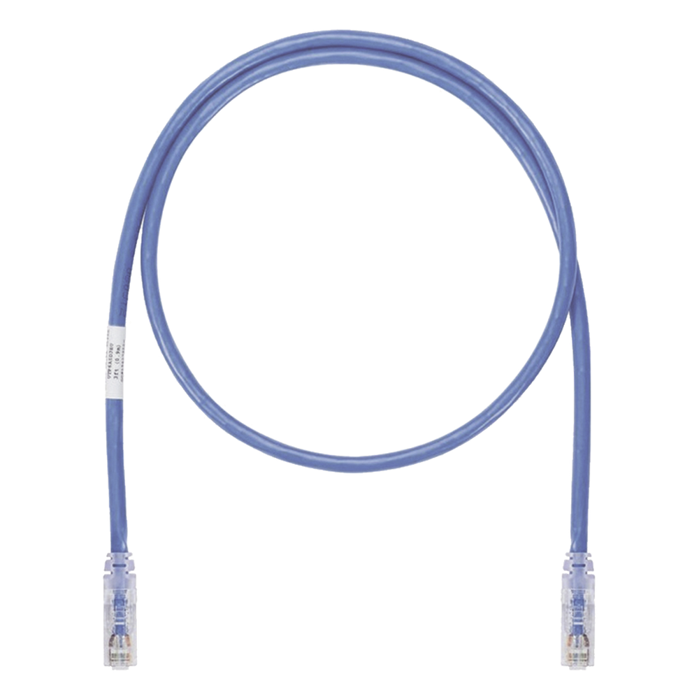 Patch cord Cat6A UTP, 15.24 m, azul, 24 AWG
