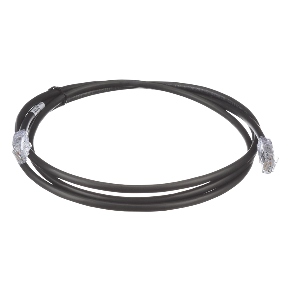 Patch cord Cat6A UTP, 1.52 m, negro, 24 AWG