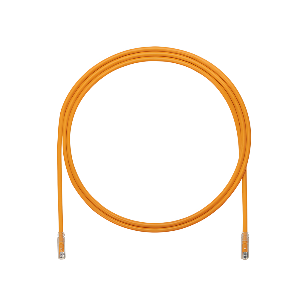Patch cord Cat6A UTP, 1.52 m, naranja, 24 AWG