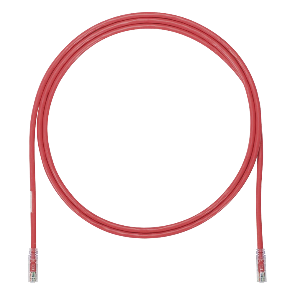 Patch cord Cat6A UTP, 1.52 m, rojo, 24 AWG