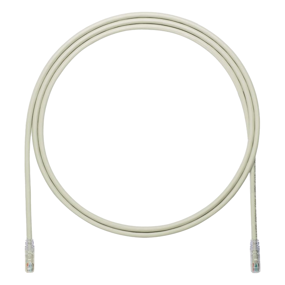 Patch cord Cat6A UTP, 2.13 m, gris, 24 AWG