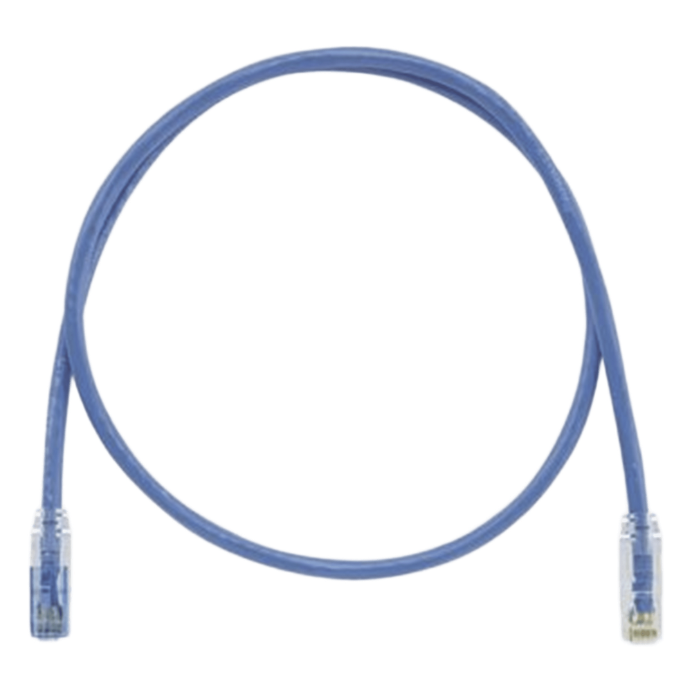 Patch cord Cat6 UTP, 0.91 m, azul, 24 AWG