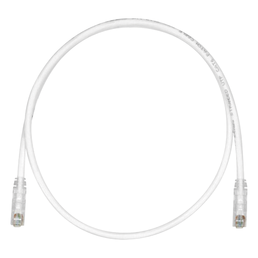Patch cord Cat6 UTP, 50 cm, blanco, 24 AWG